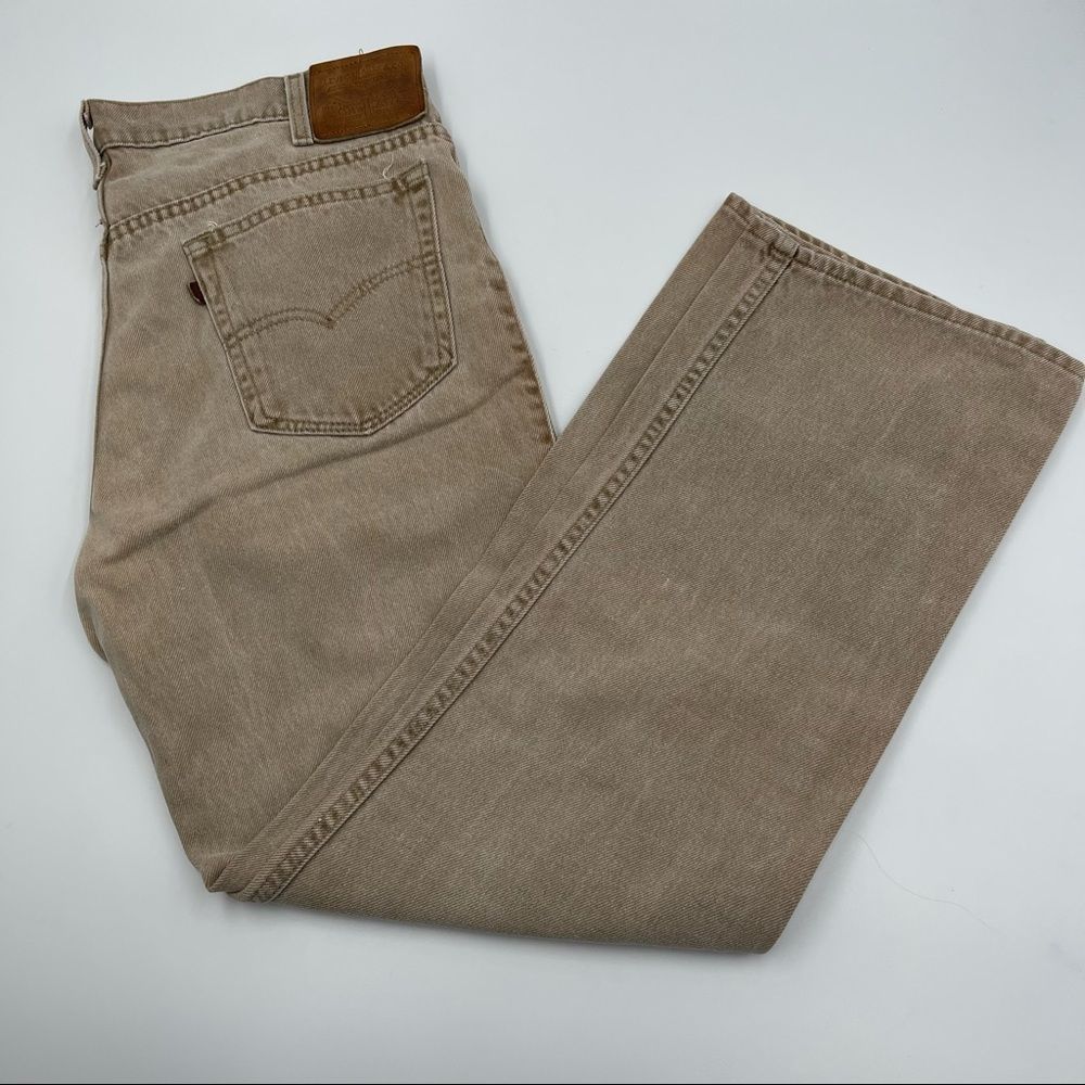 VINTAGE Levi Strauss Leather Tab Jeans